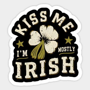 Kiss me I'm Irish Sticker